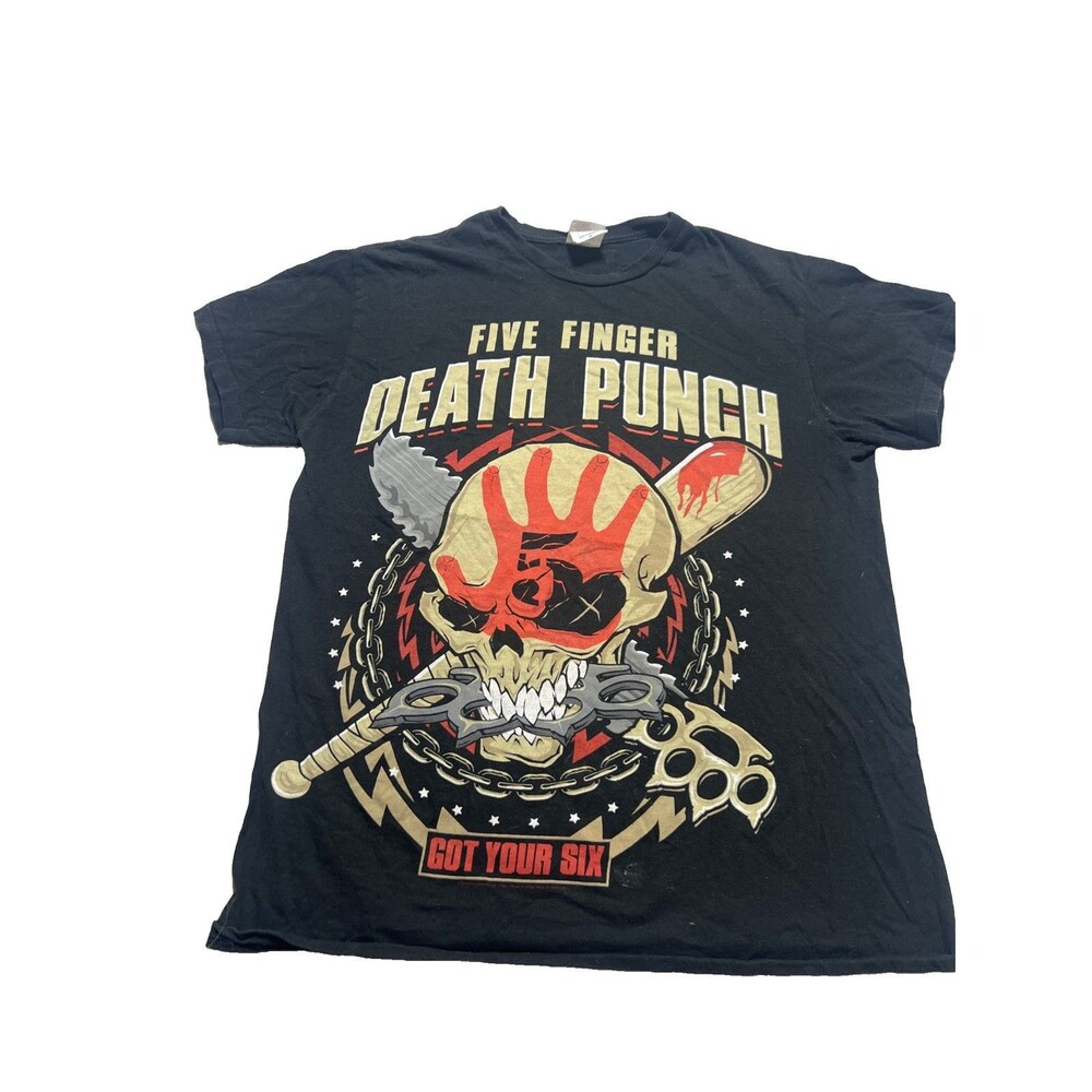Five Finger Death Punch Shirt Mens Medium Black 2018 Rock Band Tour Got Your Six